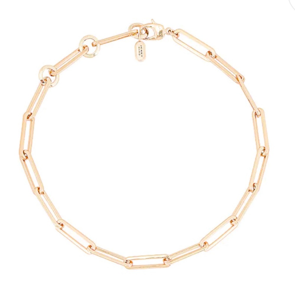 Jenny Bird Stevie jumbo paperclip necklace 14k gold plated